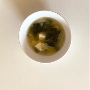 小松菜と白菜の味噌汁
